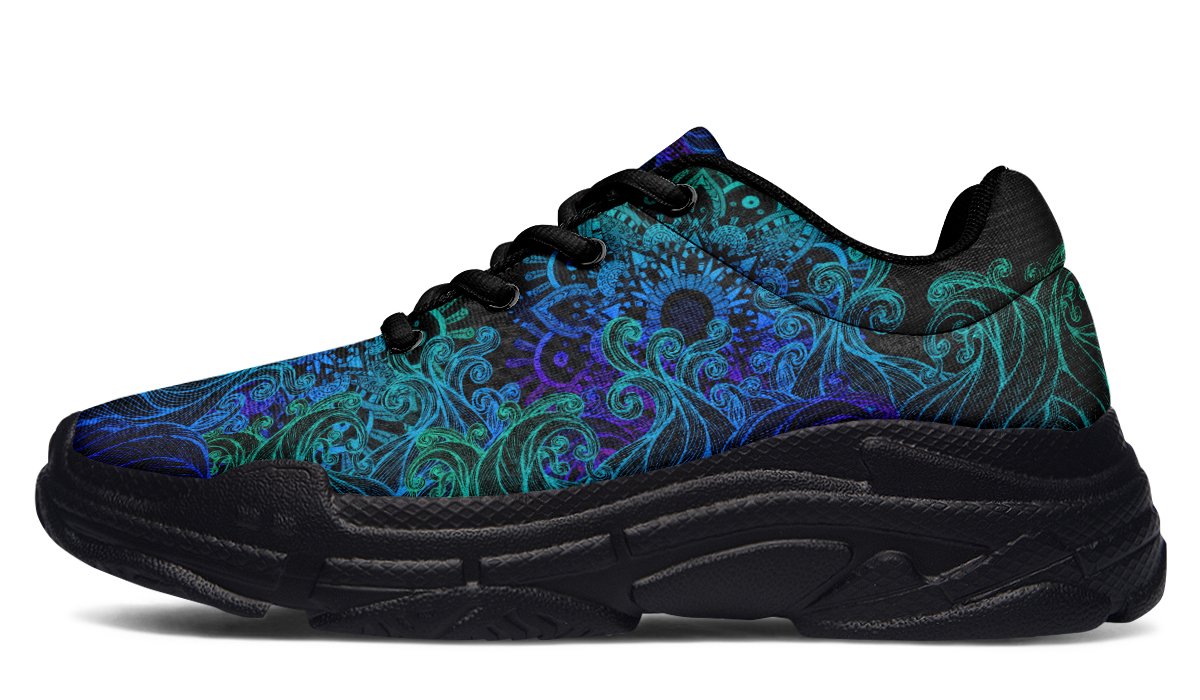 Chunkysneakers-ColorfulWavesMandala-YWV-63590-Chunkysneakers-Blk-STR1-YWV.jpg